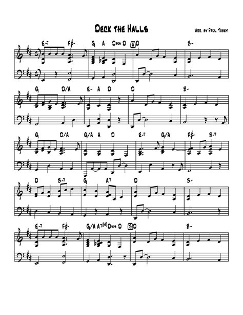 deck the halls piano sheet music|deck the halls sheet music pdf.